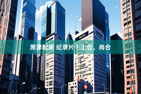 原津配资 纪录片｜上合，尚合